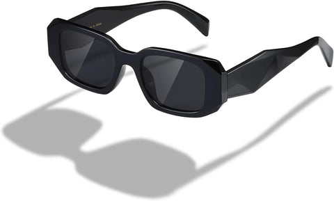 Rectangle Trendy Sunglasses for Women Men Trendy Retro Trendy Sun Glasses 90’s Vintage Square Frame