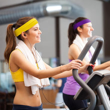 Load image into Gallery viewer, 16 Pcs Yoga Cotton Headbands Stretchy Elastic Solid Headbands Mixed Colors Ballet Head Band Cotton Sports Hairband for Women Girls Suitable for Yoga, Pilates, Running, Cycling