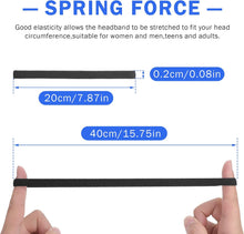 Load image into Gallery viewer, Elastic Sports Headbands 4 Packs Athletic Exercise Sport Football Non-Slip Silicone Grip Thin Headpiece Mini Sweatband Headwear Yoga Outdoor