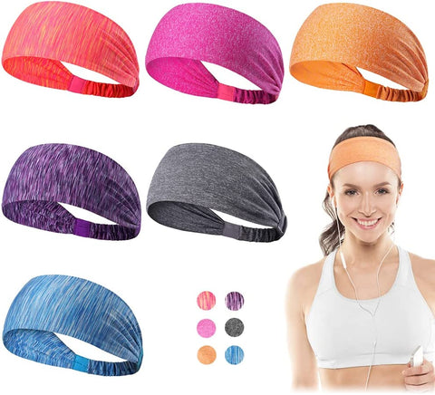 Headbands for Women’s Hair, Sports Headband, Running Headband for Women, Head Bands Adult Women, 6 PCS