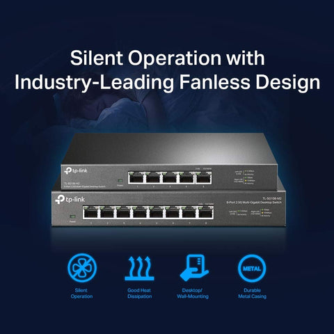 TP-Link TL-SG105-M2 5-Port 2.5G Unmanaged Switch | Fanless & Desktop/Wall Mount