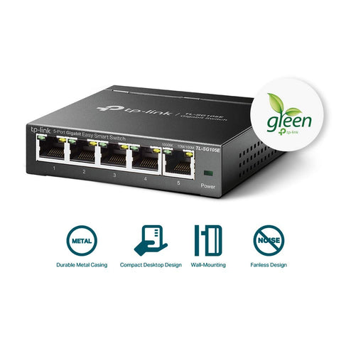 TP-Link TL-SG105-M2 5-Port 2.5G Unmanaged Switch | Fanless & Desktop/Wall Mount