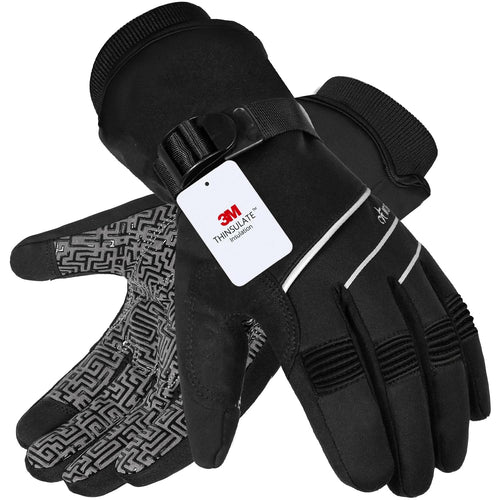3M Thinsulate Thermal Gloves – Waterproof, Windproof & Touchscreen Winter Ski Gloves (-30°F Warmth)