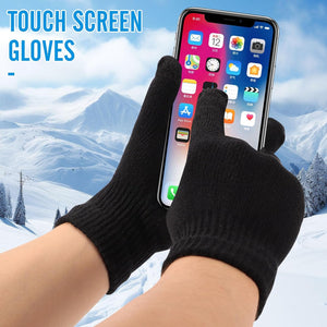 6 Pairs Knitted Touchscreen Winter Gloves – Thermal Magic Stretch Warm Mittens for Men & Women