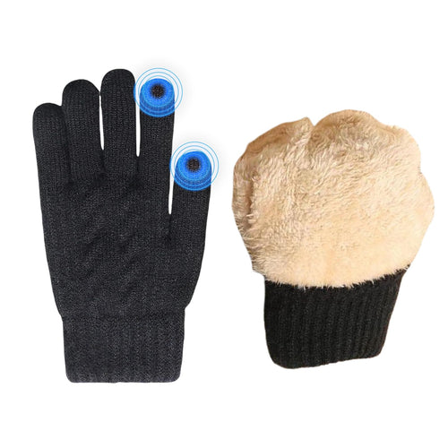 Winter Fleece Lined Thermal Gloves for Men & Women – Touchscreen, Windproof, Warm Outdoor Gloves