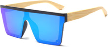 Load image into Gallery viewer, Flat Top Oversized Sunglasses - Square Sunglasses for Women Men Mirrored Rimless Sun Glasses Big Frame Fashion Shades UV400 Protection