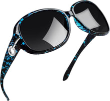 Load image into Gallery viewer, Polarised Sunglasses Womens Trendy Oversized Driving Ladies Sunglasses with UV Protection Big Rectangle Sun Glasses for Women