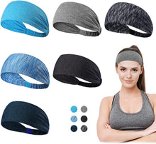 Load image into Gallery viewer, Headbands for Women’s Hair, Sports Headband, Running Headband for Women, Head Bands Adult Women, 6 PCS