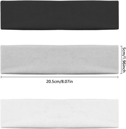 Stretchy Elastic Solid Headbands, Cotton Sports Hairband for Women Girls, Suitable for Yoga, Pilates, Running, Cycling Y6-TLFD