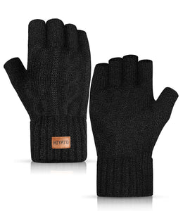 Winter Touchscreen Knit Gloves for Men & Women – Soft Lining, Warm Thermal Acrylic Gloves for Cold Weather