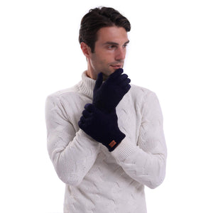 Winter Touchscreen Knit Gloves for Men & Women – Soft Lining, Warm Thermal Acrylic Gloves for Cold Weather