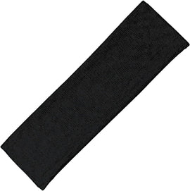 Premium 9 cm Wide Black Sweat Headband - 95% Cotton, 5% Lycra for Ultimate Comfort and Performance For Women & Men Yoga Hair Bands Unisex Kylie Bandeau Sweatband