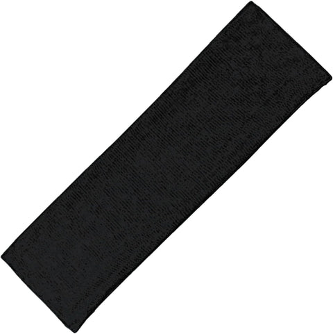 Premium 9 cm Wide Black Sweat Headband - 95% Cotton, 5% Lycra for Ultimate Comfort and Performance For Women & Men Yoga Hair Bands Unisex Kylie Bandeau Sweatband
