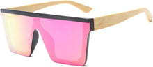 Load image into Gallery viewer, Flat Top Oversized Sunglasses - Square Sunglasses for Women Men Mirrored Rimless Sun Glasses Big Frame Fashion Shades UV400 Protection