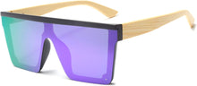 Load image into Gallery viewer, Flat Top Oversized Sunglasses - Square Sunglasses for Women Men Mirrored Rimless Sun Glasses Big Frame Fashion Shades UV400 Protection