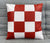 Set of Chequered Leather Cushion Covers