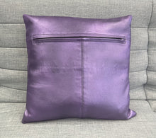 Load image into Gallery viewer, 2x Genuine Metallic Leather Sofa Cushion Covers