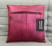 Load image into Gallery viewer, 2x Genuine Metallic Leather Sofa Cushion Covers