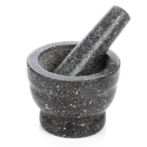 Premium Solid Granite Pestle & Mortar Set – Unleash Flavors in Your Kitchen!