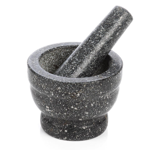 Premium Solid Granite Pestle & Mortar Set – Unleash Flavors in Your Kitchen!