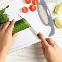 Load image into Gallery viewer, Ultimate 3-Piece Easy Grip Chopping Board Set with Peeler - Food Safe &amp; Durable