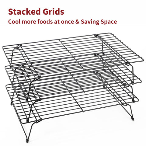 VINSANI Premium Collapsible Cooling Rack - Space-Saving & Non-Stick Design!