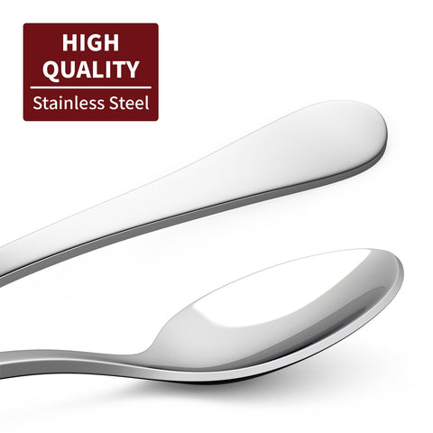Vinsani Premium 12-Piece Long Handle Latte Spoon Set - Elegant & Durable