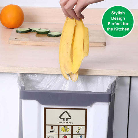 Space-Saving Foldable Trash Bin: Compact & Hangable Design for Every Kitchen!