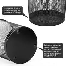 Load image into Gallery viewer, Vinsani 2-Pack Modern Black Mesh Trash Bins - Stylish &amp; Minimalist Waste Baskets