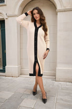 Load image into Gallery viewer, ikrush-lydia-knitted-contrast-trim-long-sleeve-midi-dress-1724786085539770.jpg