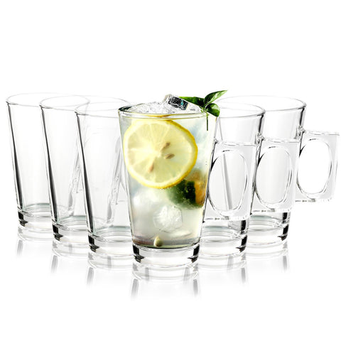 Vinsani 6-Piece Latte Glass Set: Elevate Your Coffee Experience!