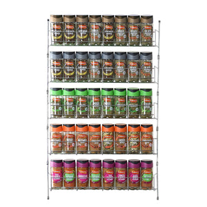 VINSANI 5-Tier Spice Rack - Organize Your Herbs & Spices with Style!