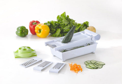 VINSANI 6-in-1 Grater: Ultimate Kitchen Tool for Slicing, Grating & Safety!