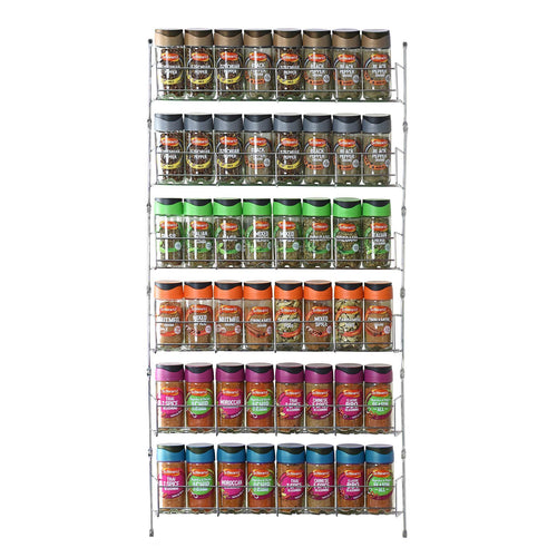 VINSANI 6-Tier Herb & Spice Rack - Organize with Style and Convenience!