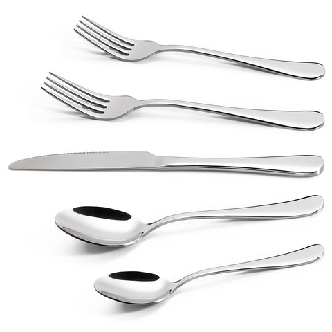 Vinsani 20-Piece Elegant Stainless Steel Cutlery Set - Complete Dining Solution