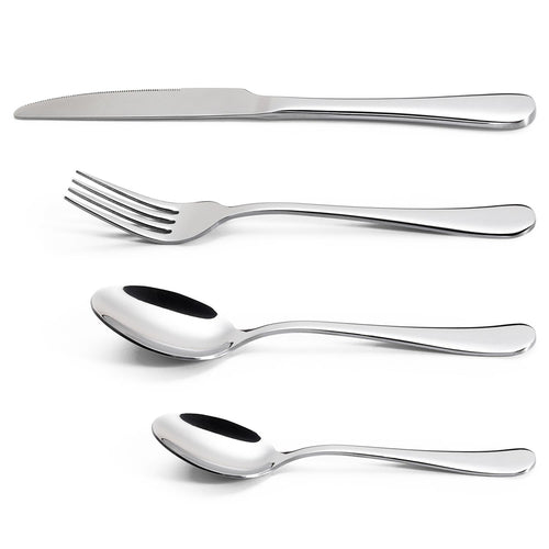 Vinsani Elegant 24-Piece Stainless Steel Cutlery Set - Perfect for Any Occasion