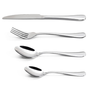 Vinsani Elegant 24-Piece Stainless Steel Cutlery Set - Perfect for Any Occasion