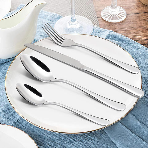 Vinsani Elegant 24-Piece Stainless Steel Cutlery Set - Perfect for Any Occasion