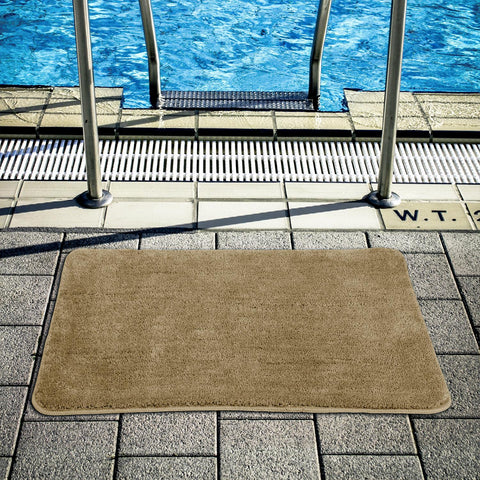VINSANI Ultra Soft Beige Bath Mat - Luxurious Comfort for Your Feet, 50x80cm
