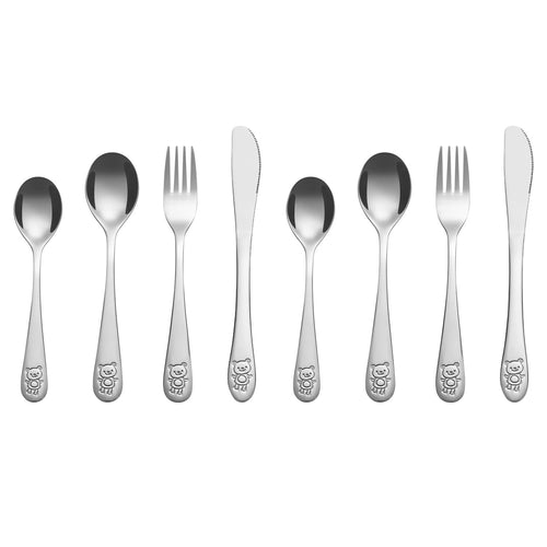 Vinsani Jungle Adventure Kids Cutlery Set - 8-Piece Fun & Safe Dining!