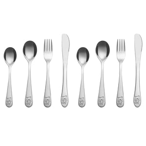 Vinsani Jungle Adventure Kids Cutlery Set - 8-Piece Fun & Safe Dining!