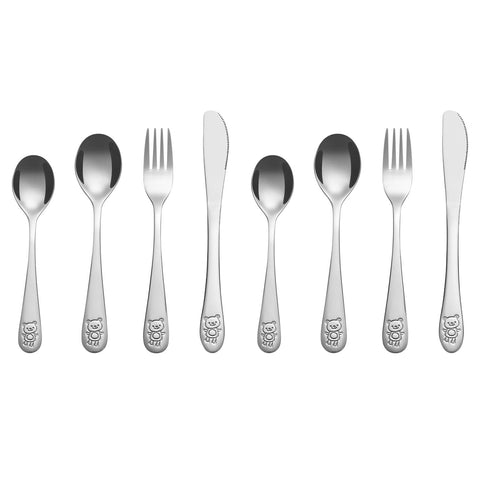 Vinsani Jungle Adventure Kids Cutlery Set - 8-Piece Fun & Safe Dining!