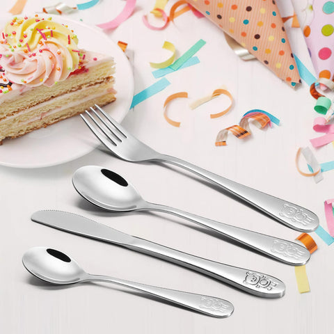 Vinsani Jungle Adventure Kids Cutlery Set - 8-Piece Fun & Safe Dining!