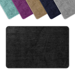 VINSANI Ultra Soft Microfiber Bath Mat - 60x90cm in Dark Grey
