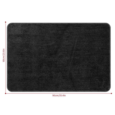 VINSANI Ultra Soft Microfiber Bath Mat - 60x90cm in Dark Grey