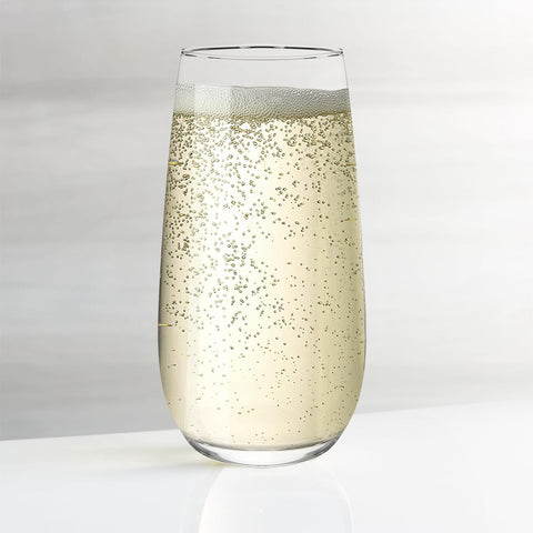 Vinsani Esteem Highball Glasses - Elegant Set of 6 for Drinks & Desserts