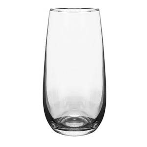 Vinsani Esteem Highball Glasses - Elegant Set of 6 for Drinks & Desserts