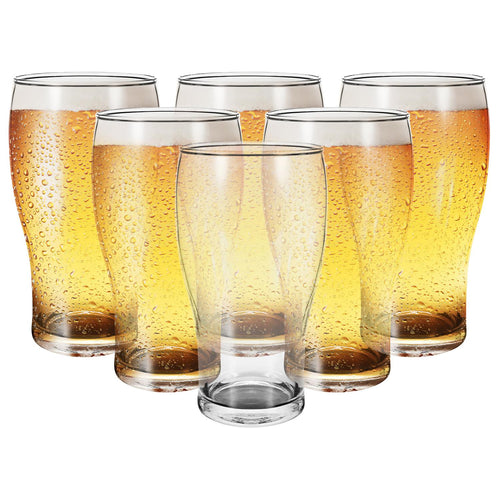 Vinsani 6-Piece Tulip Beer Glass Set - Elegance for Every Sip