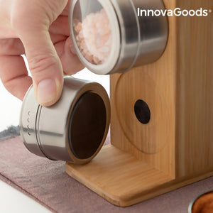 Bamsa 7-Piece Magnetic Spice & Bamboo Utensil Set – Cook with Style & Ease!