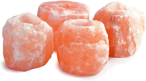 Enchanting Himalayan Crystal Salt Candle Holder for Tranquil Ambiance
